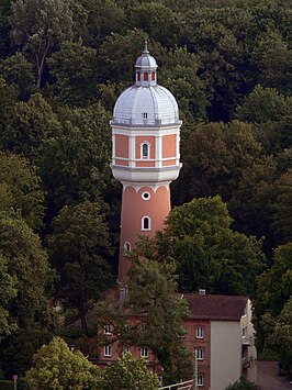 De markante watertoren van Neu-Ulm (1900)