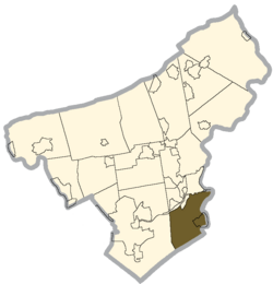 Location of Williams Township in Northampton County, Pennsylvania