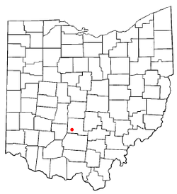 Location of Williamsport, Ohio