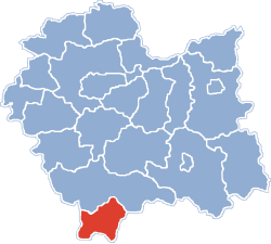 Location within the voivodeship