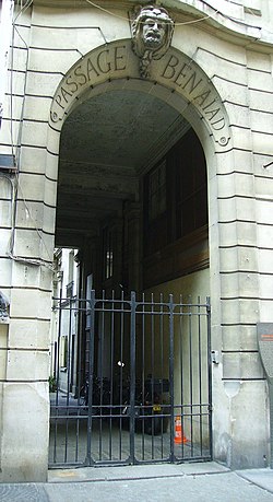 Eingang zur Passage von der Rue Bachaumont