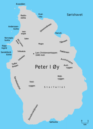 Mapa Wyspy Piotra I