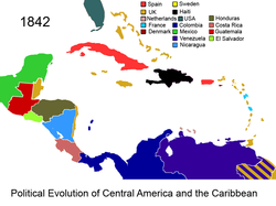 Политическая эволюция Центральной Америки и Карибского бассейна 1842 na.png