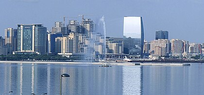 Port Baku South Tower on the right side