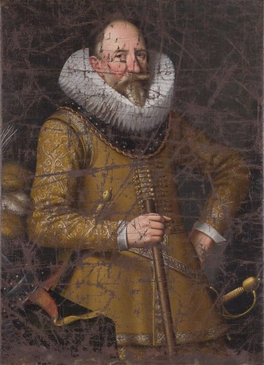 Fan Liauckema op in skilderij út 1619 fan Jan de Salle. Fan Liauckema wurdt ôfbyld met in kommandostêf.