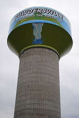 Vattentornet i Powdersville.