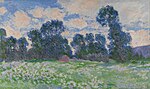 "Prairie, ciel nuageux" (1890) de Claude Monet (W1246)