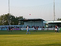 Rugby Town Football Club on Butlin Road, Rugby, Warwickshire.jpg