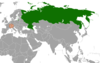 Location map for Russia and Switzerland.