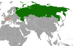 Lage von Schweiz und Russland