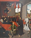 Jungfru Marie död, målning från 1460–1565 av Petrus Christus.