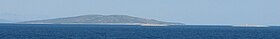 Вид на остров Щедро с побережья Хвара