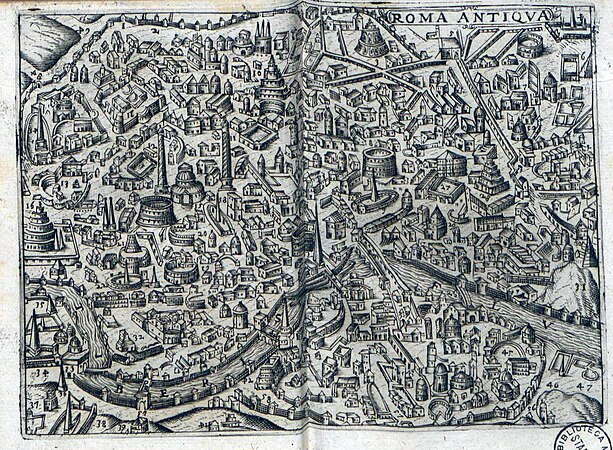 Itinerarium nobiliorum Italiae regionum, urbium, oppidorum, et locorum, 1648 – Roma antica