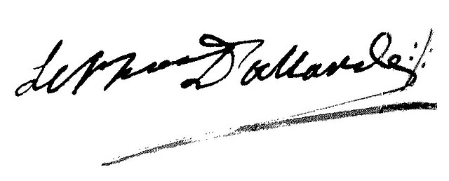 signature de Pierre d'Allarde