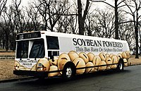 Bus running on soybean biodiesel Soybeanbus.jpg