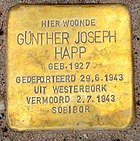 Stolperstein für Günther Joseph Happ