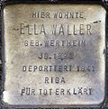 Stolperstein für Ella Waller (Roonstraße 28)