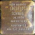Stolperstein für Lieselotte Schnog (Krummer Büchel 18)