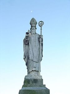 San Patrizio - Statua del Patrono d'Irlanda a Tara