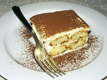 English: Tiramisu served at the "Ücia de ...