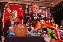 Sen. Tom Harkin at a press conference. Tom Harkin and junk food.jpg