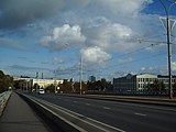 Вид на микрорайон с виадука на Пярнуском шоссе