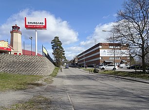 Vinthundsvägen österut, t.v. kv Färbrännaren, t.h. kv. Doggen.