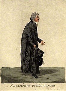 William Crowe, 1808 caricature by Robert Dighton