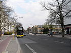 Westfälische Straße, Blick auf den Busbahnhof