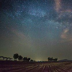 Night sky near Xuegezhuang, 2015