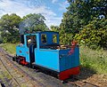 Alan Keef 2-6-0TT 'Bunty' runs round the train at Etal Station