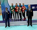 Women Kumite 50 kg Medal Ceremony