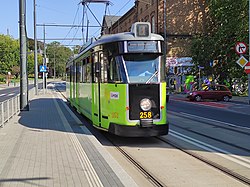 Gorzóvská tramvaj 6ZGTW na lince č. 1