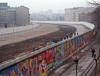 Die Berliner Mauer am Bethaniendamm in Berlin-Kreuzberg(1986)