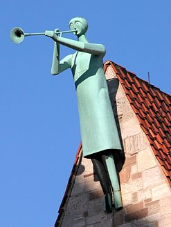 Der Rufer an der Magni-Kirche