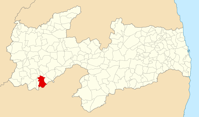 Localização de Princesa Isabel na Paraíba
