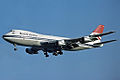 Livrée Negus d'un Boeing 747 de British Airways en 1976.