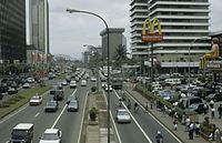 Kondisi Jalan M. H. Thamrin sekitar tahun 1990-an