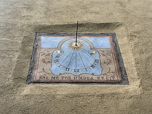 Capeletta da Madonna da Neve (E Vôte, Garesce), meridiana