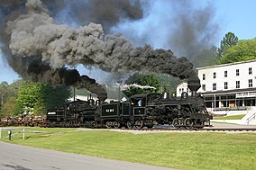 Государственный парк Cass Scenic Railroad - Heisler 6 and Shay 11.jpg