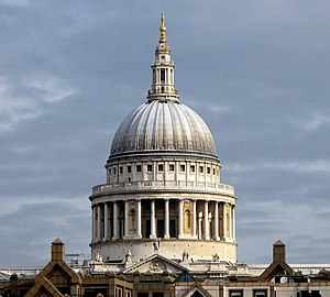 Dome of the Saint Paul's Cathedral seen from T...