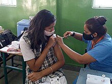 COVID-19 vaccination for children aged 12-14 in Bhopal, India Covid vaccination for children aged 12-14 in India 03cropped.jpg