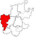Localização do distrito de West Rand