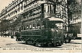 Doppelstöckiger Purrey-Dampftriebwagen der Compagnie Générale des Omnibus in Paris, Anfangs des 20ten Jahrhunderts