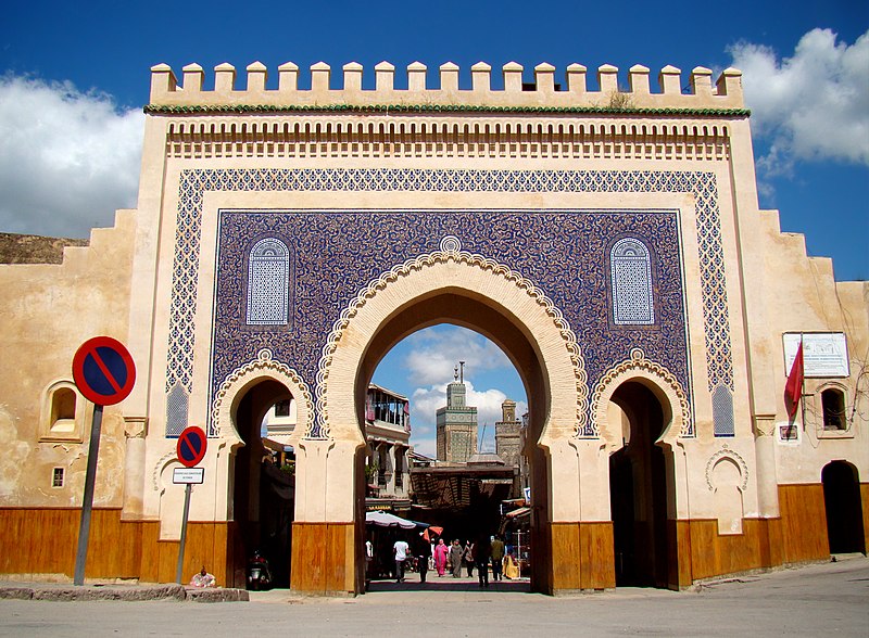 Morocco, blue gate of fez