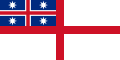 Návrh novozélandské vlajky (1834) Poměr stran: 1:2