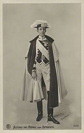 Le roi Alphonse XIII (années 1900).