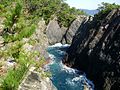 碁石海岸（日語：碁石海岸）的雷岩與亂暴谷