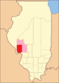 Greene County from its creation in 1821 to 1823, including unorganized territory temporarily attached to it.[5]