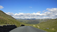 De zuidelijke zijde van Honister Pass